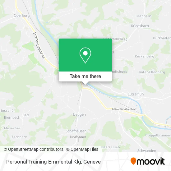 Personal Training Emmental Klg map