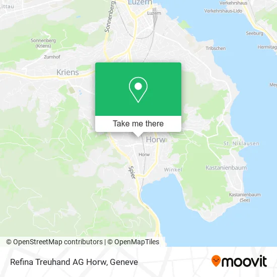 Refina Treuhand AG Horw map