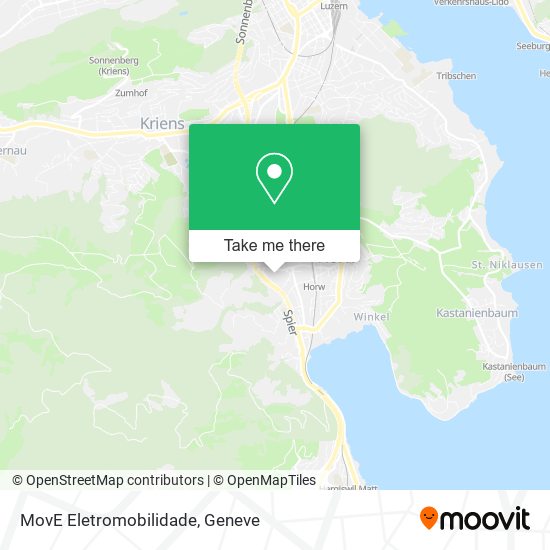 MovE Eletromobilidade map
