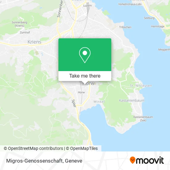 Migros-Genossenschaft map