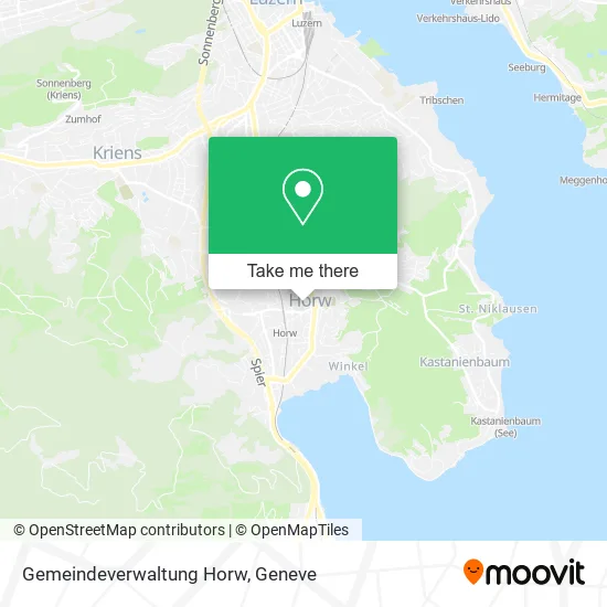 Gemeindeverwaltung Horw map