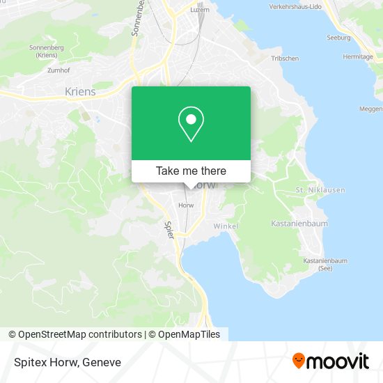 Spitex Horw map