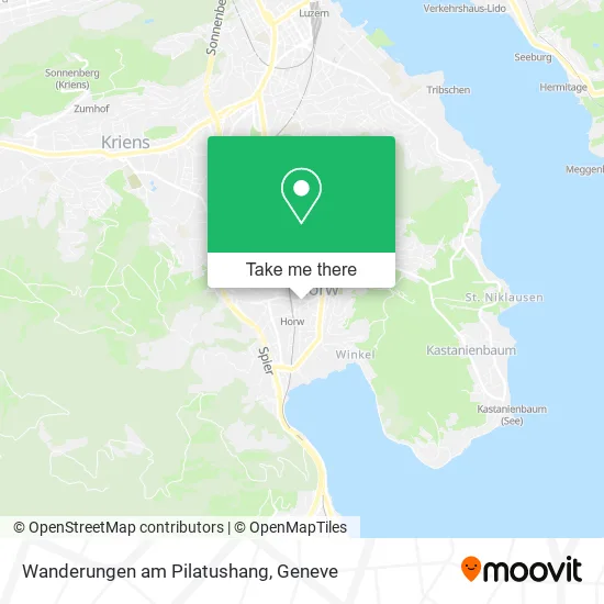 Wanderungen am Pilatushang map