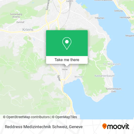 Reddress Medizintechnik Schweiz map
