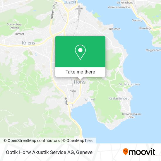 Optik Horw Akustik Service AG map