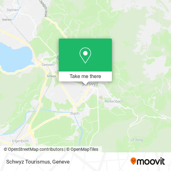 Schwyz Tourismus map