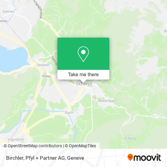 Birchler, Pfyl + Partner AG map