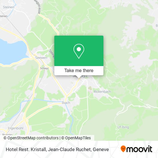 Hotel Rest. Kristall, Jean-Claude Ruchet map