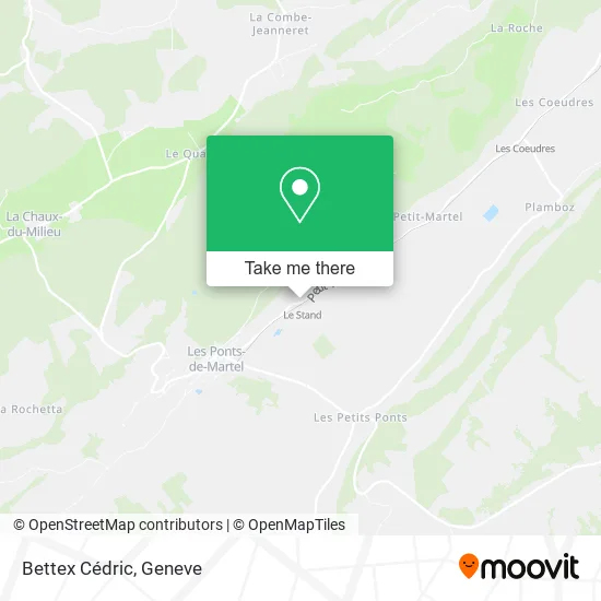 Bettex Cédric map
