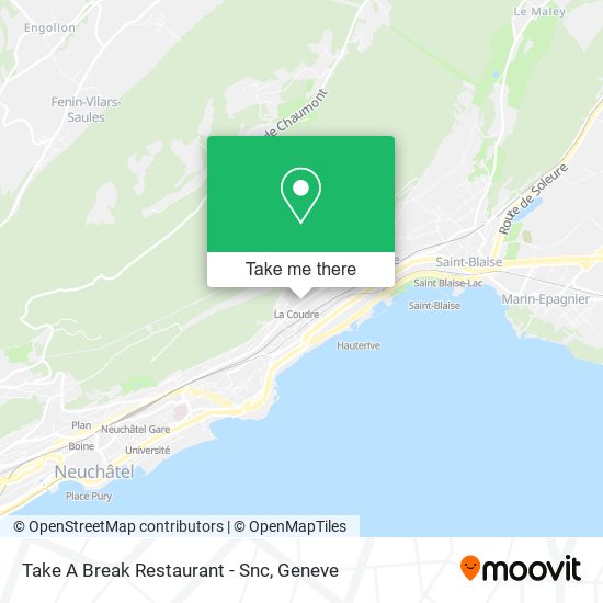 Take A Break Restaurant - Snc map