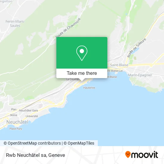 Rwb Neuchâtel sa map