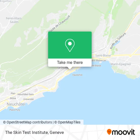 The Skin Test Institute map