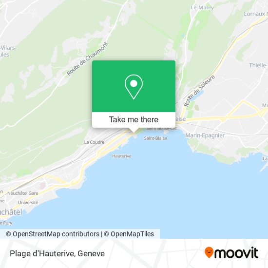 Plage d'Hauterive map
