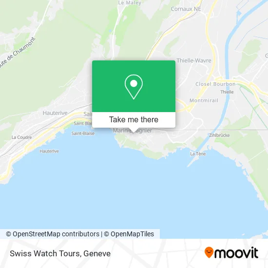 Swiss Watch Tours map