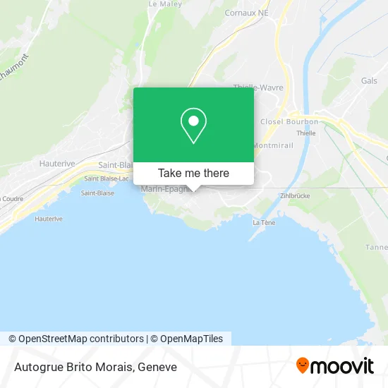 Autogrue Brito Morais map