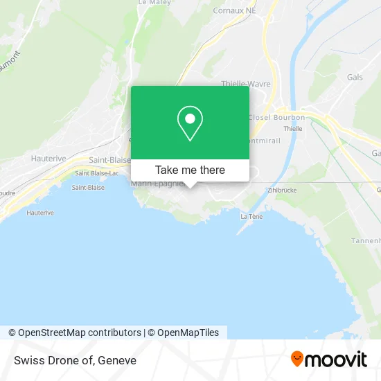 Swiss Drone of map
