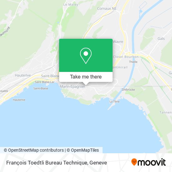 François Toedtli Bureau Technique map