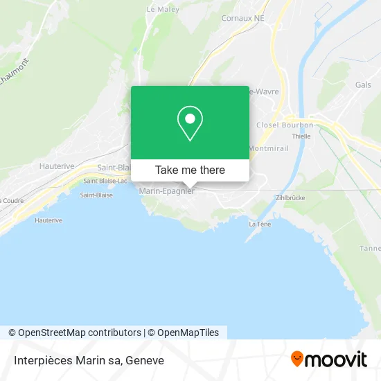 Interpièces Marin sa map