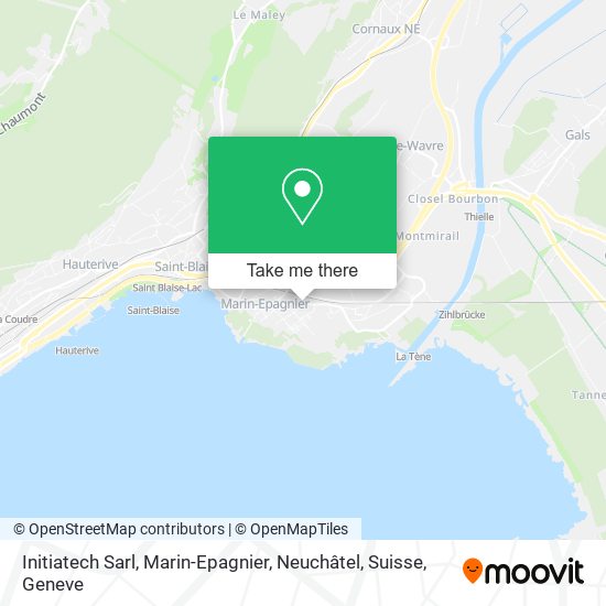 Initiatech Sarl, Marin-Epagnier, Neuchâtel, Suisse map