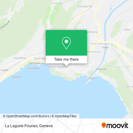 La Lagune Founex map
