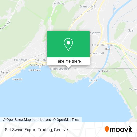 Set Swiss Export Trading map