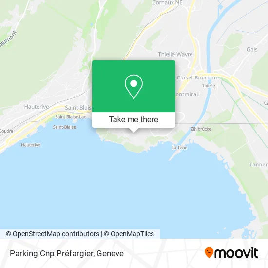 Parking Cnp Préfargier map