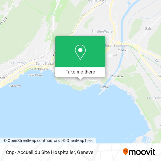 Cnp- Accueil du Site Hospitalier map
