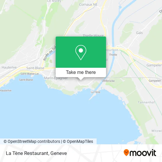 La Tène Restaurant map