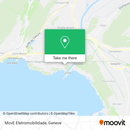 MovE Eletromobilidade map