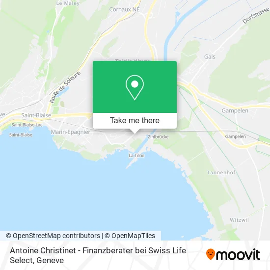 Antoine Christinet - Finanzberater bei Swiss Life Select map