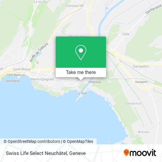 Swiss Life Select Neuchâtel map