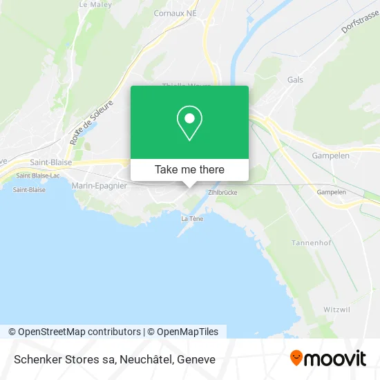 Schenker Stores sa, Neuchâtel map