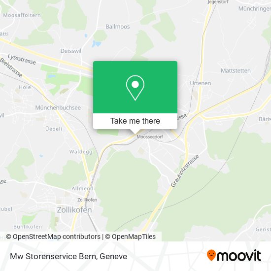 Mw Storenservice Bern map