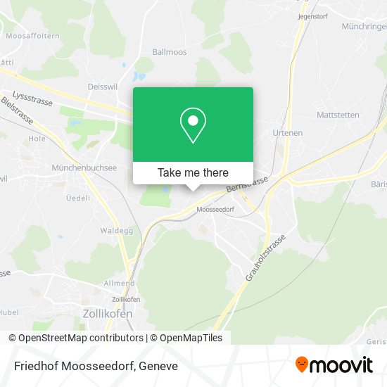 Friedhof Moosseedorf map