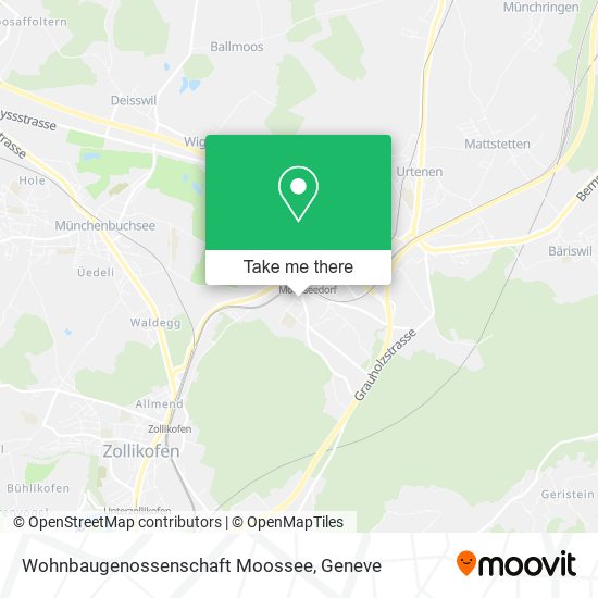 Wohnbaugenossenschaft Moossee plan