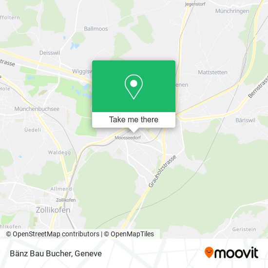 Bänz Bau Bucher map