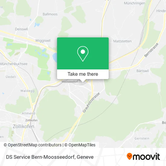 DS Service Bern-Moosseedorf map
