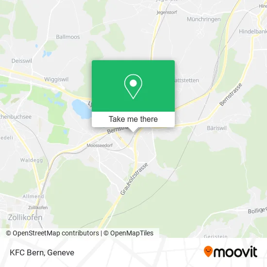KFC Bern map