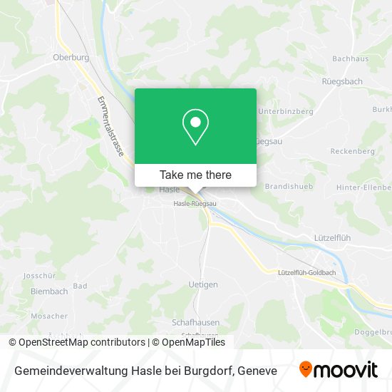 Gemeindeverwaltung Hasle bei Burgdorf map