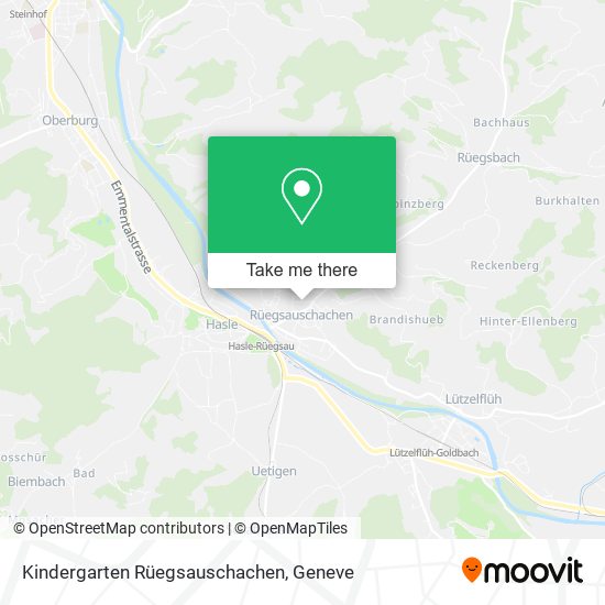 Kindergarten Rüegsauschachen map