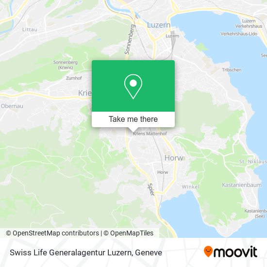 Swiss Life Generalagentur Luzern map