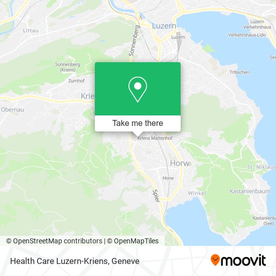 Health Care Luzern-Kriens map