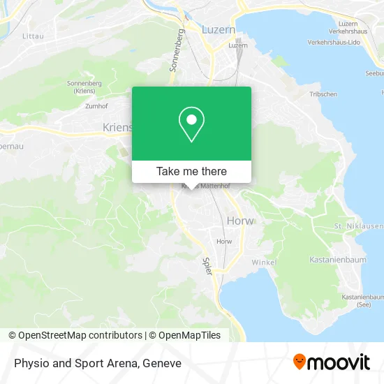 Physio and Sport Arena map