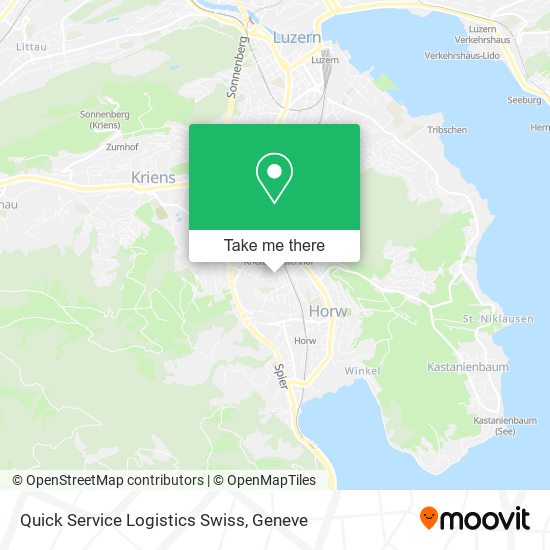 Quick Service Logistics Swiss map