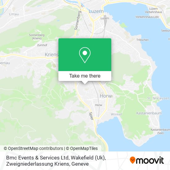 Bmc Events & Services Ltd, Wakefield (Uk), Zweigniederlassung Kriens map