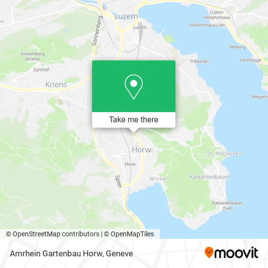 Amrhein Gartenbau Horw map