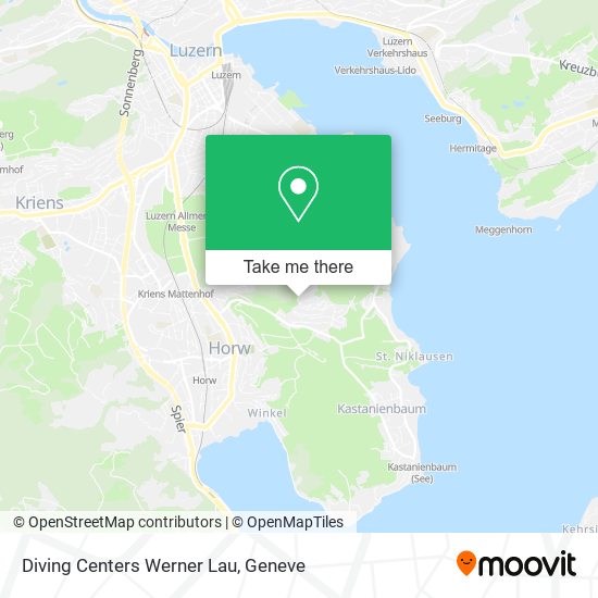Diving Centers Werner Lau map