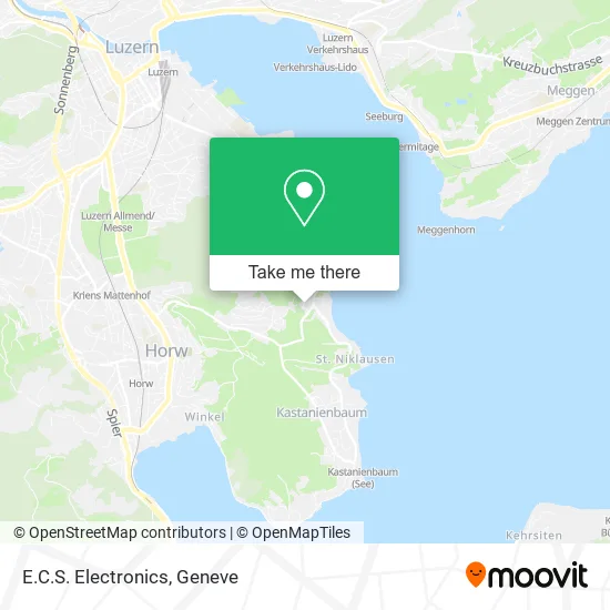 E.C.S. Electronics map