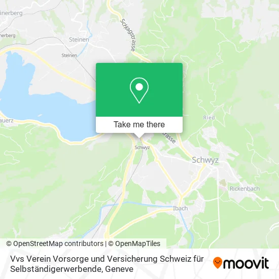 Vvs Verein Vorsorge und Versicherung Schweiz für Selbständigerwerbende map