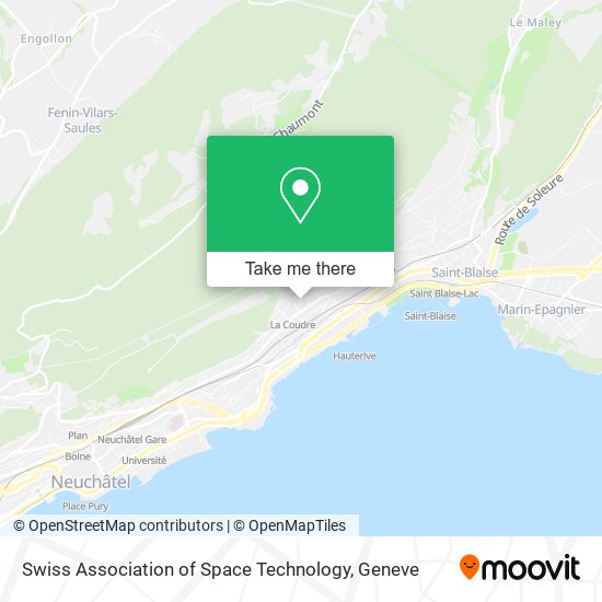 Swiss Association of Space Technology map